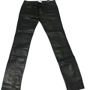 ZARA PREMIUM DENIM COLLECTION Black Coated Skinny Women's Jeans